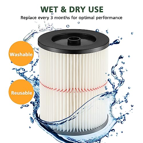 image for isinlive 9-17816 Red Stripe Vacuum Cartridge Filter Replacement Compat