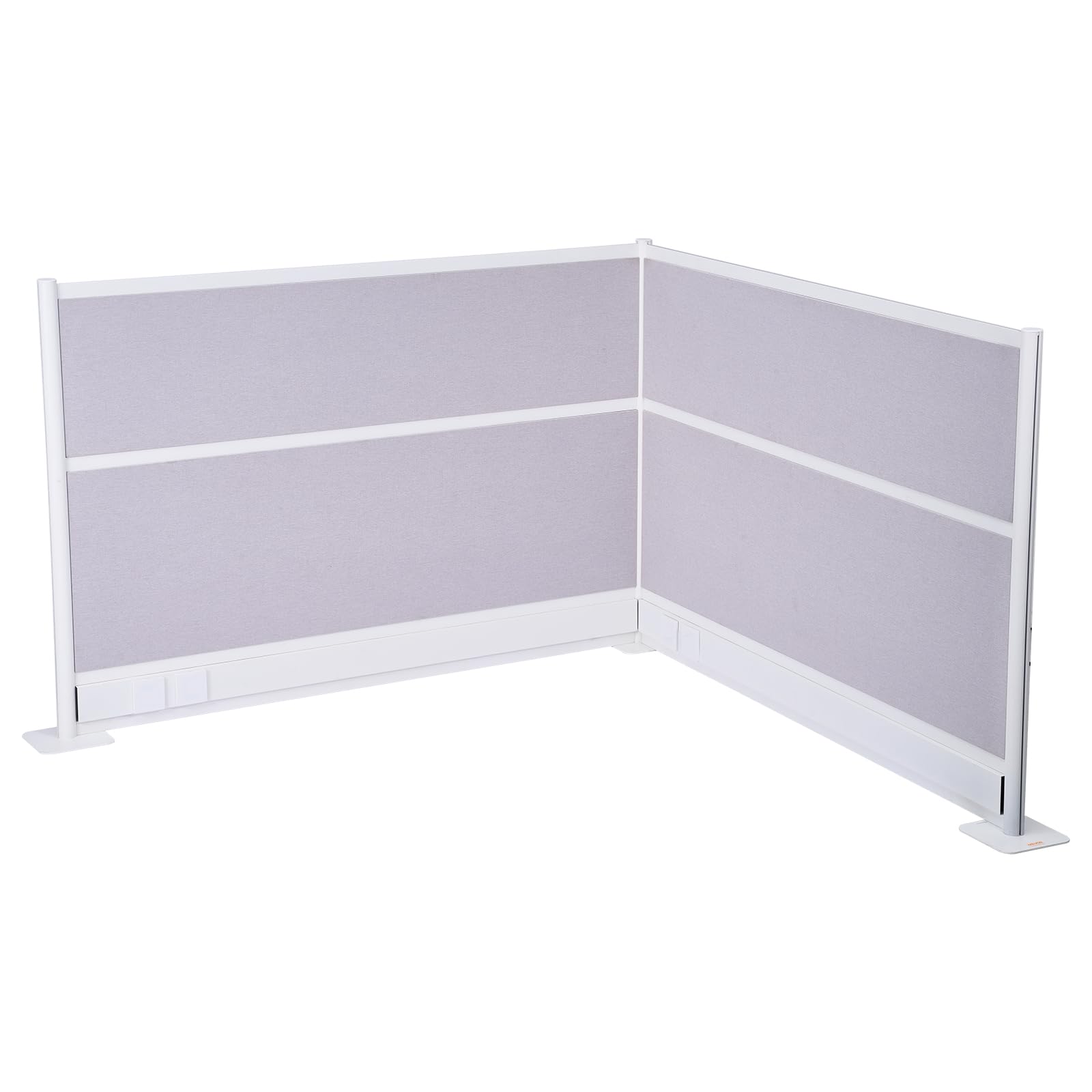 VEVOR Trennwände, Sichtschutzwände, 2er-Pack, 183 x 122 cm, Raumteilerwände, PET-Arbeitsplatz-Wandschirm mit Steckdosenabdeckungen, freistehende Paravents für Büro, Bibliothek, Schule