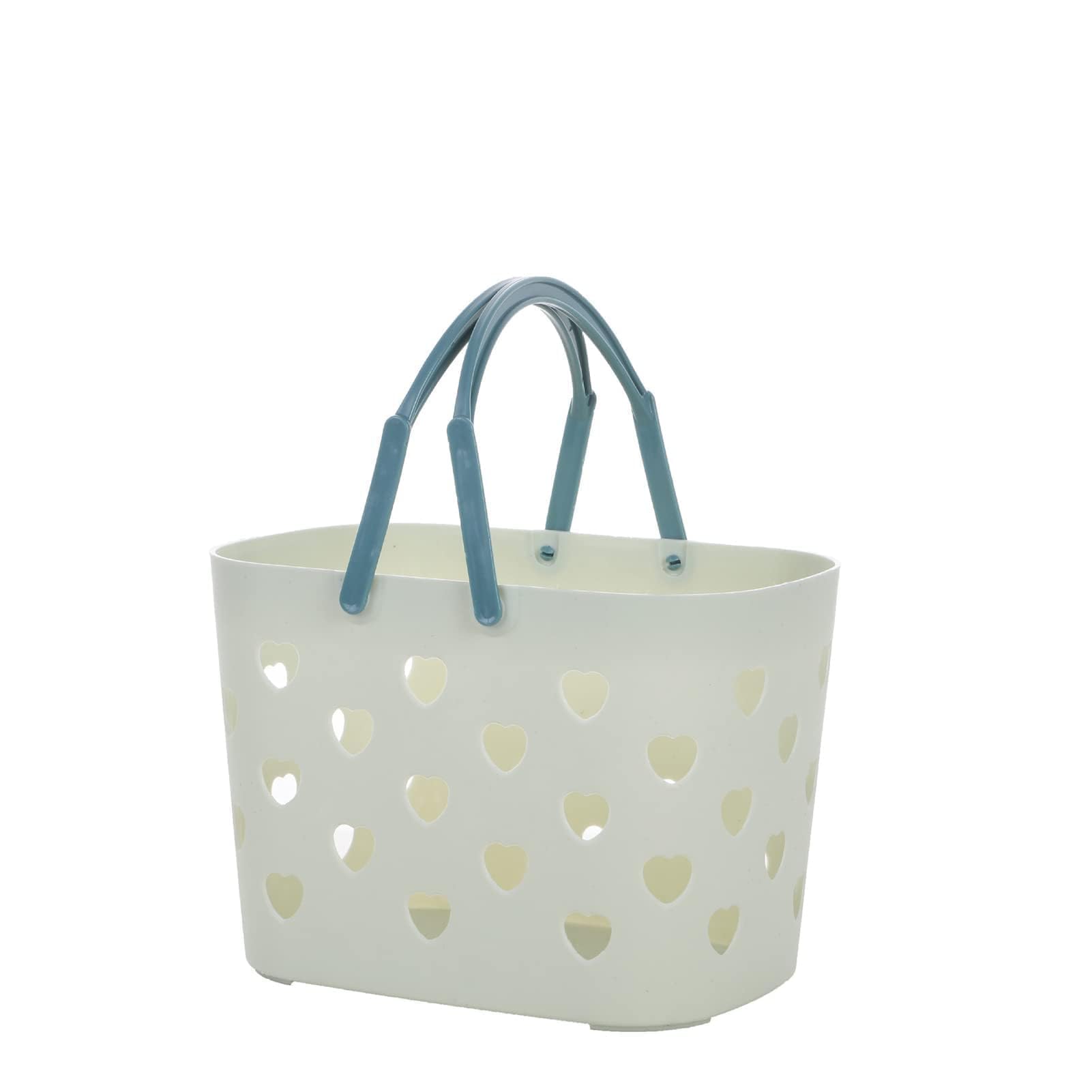Cyrank Portable Shower Caddy Tote Basket with Handles Reusable Plastic Storage Organizer Bin for Bathroom Shower Basket for