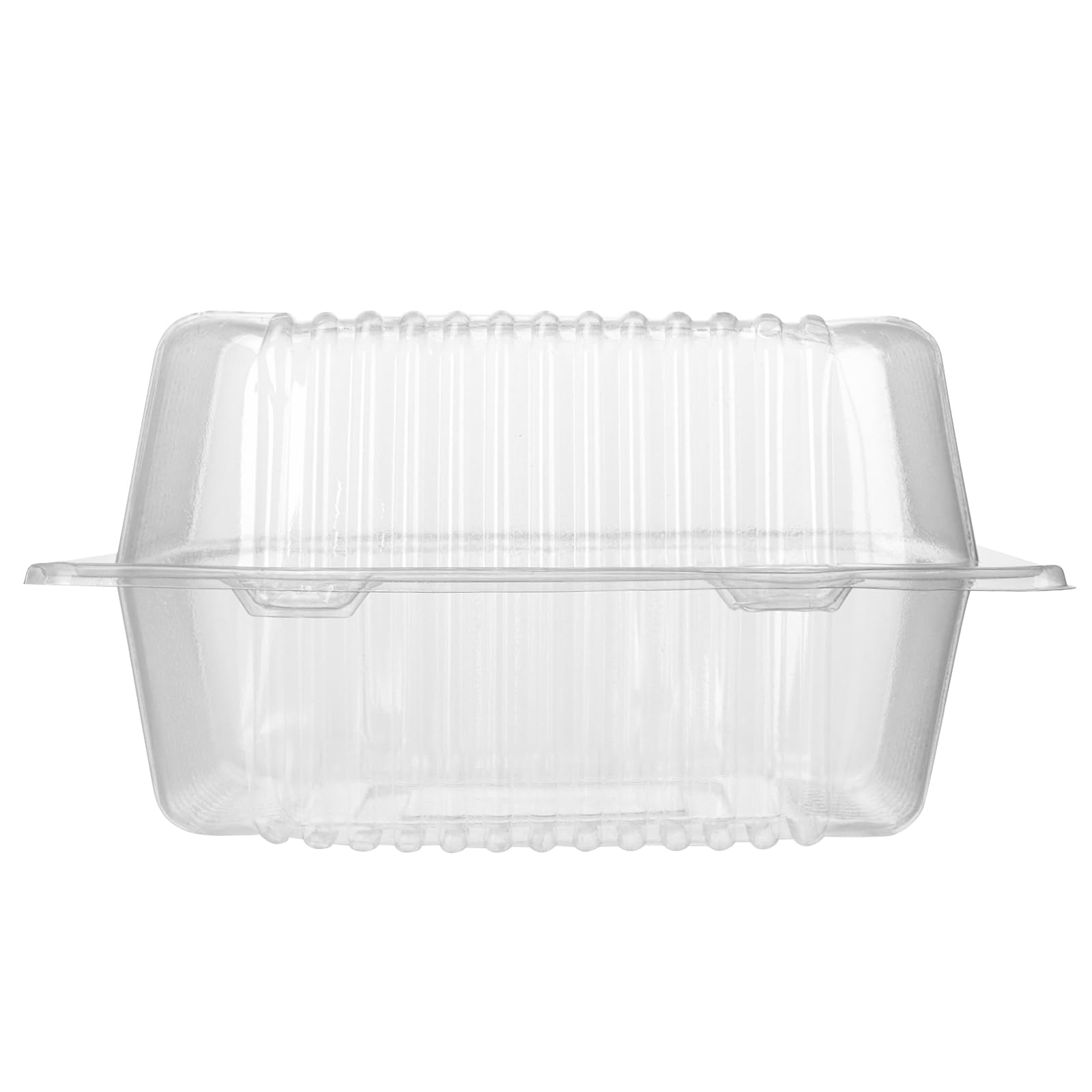 SINJEUN 200 scatole per torte da 13 cm, contenitori singoli trasparenti per cupcake, piccole scatole quadrate con coperchio, per porzioni di torte, pane, hamburger, panini, dessert