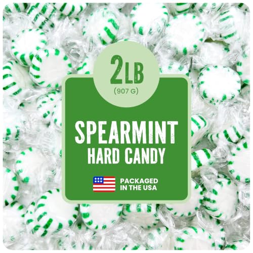 Cambie Spearmint Starlight Candy - 2 lbs of Hard Candy Individually Wrapped
