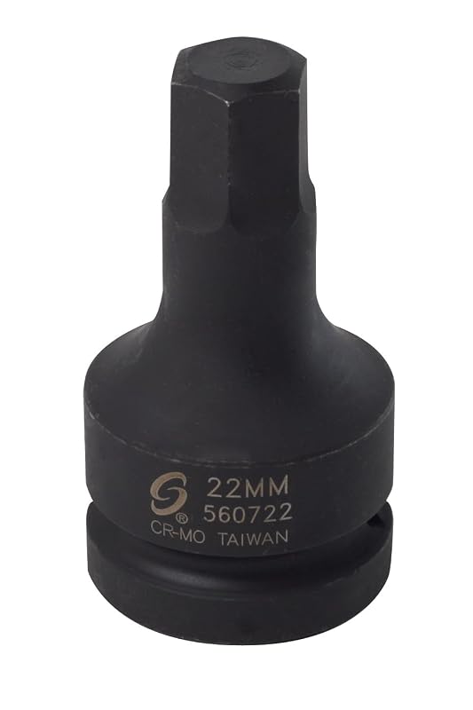 Soquete Avulso com Ponta Sextavada Sunex Tools 560722, Encaixe de 25,4 mm e 22 mm