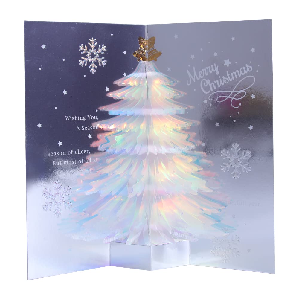 Vrolijke 3D Kerstkaart Merry Christmas met Cadeautjes