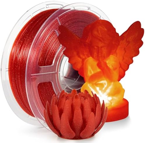 Amazon.com: iSANMATE 3D Printer Filament, Transparent Glitter PLA ...