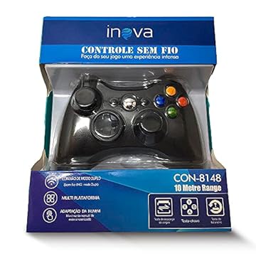 Controle para Xbox 360 Inova sem fio Wireless - Preto