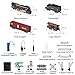 Hitish Train Set for Kids, Electric Train Toys with Realistic Light Sounds Smoke, Christmas Train Model Gifts for Toddlers Boys Girls, Steam Locomotive, Luxury Track & 3 Truck Carriages
