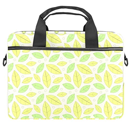 Sacoche ordinateur 13.3-14.5 pouces fine et légère contre les chocs à motif feuilles