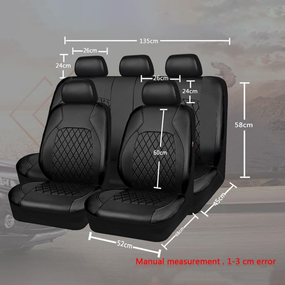 NURCIX Funda Asiento Coche,Compatible para Opel Astra（4door） 2008-2010, Delantero Trasero,A-Red