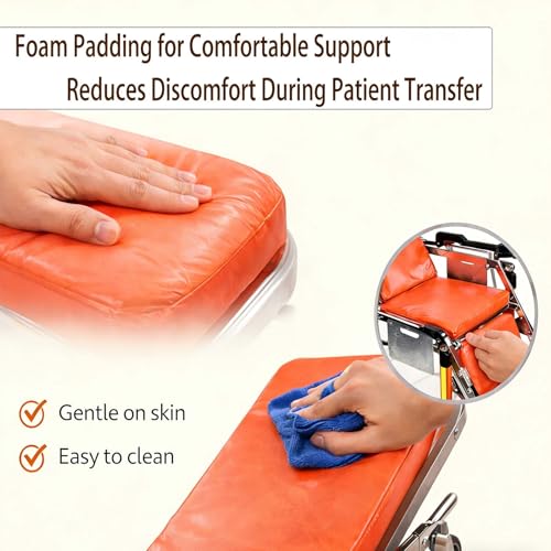 Automatic Loading Ambulance Stretcher Lightweight Aluminum Folding Stretcher for Medical First Responder Gear Stretchers Gurneys Cot Backboard Injured Stretchers Weight Capacity 350 Lbs