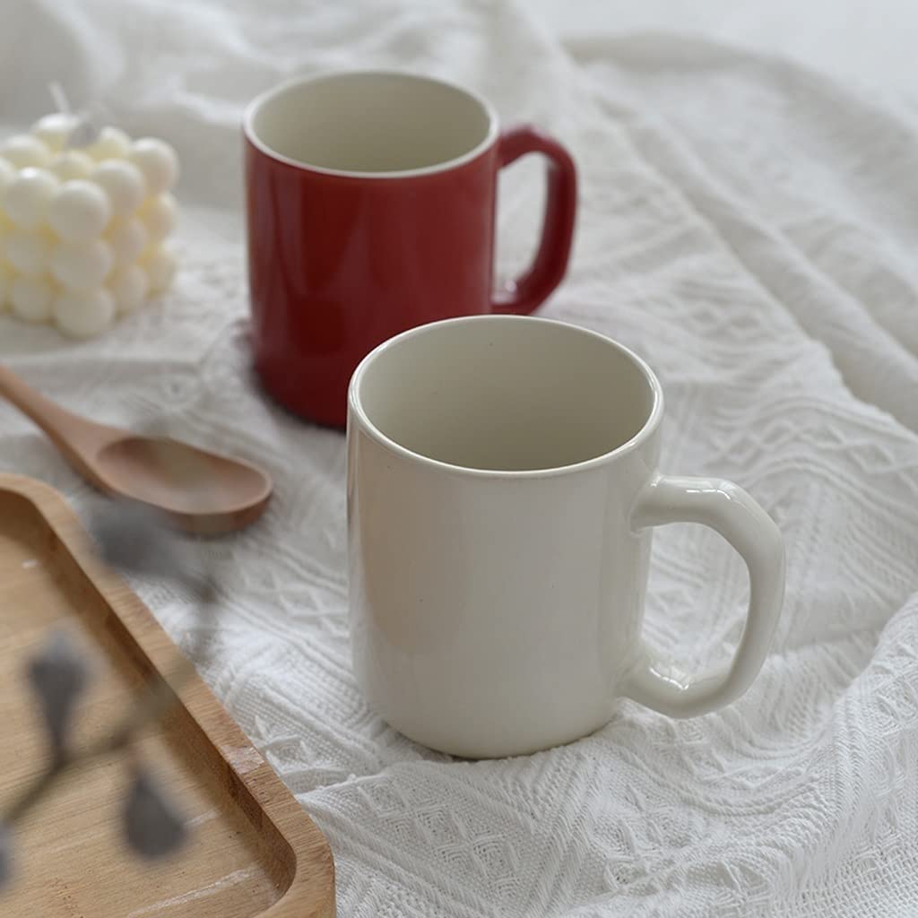Taza de cerámica de Color sólido, Taza de Agua para el hogar, Taza de café para Estudiantes, Taza de Leche para Desayuno en la Oficina