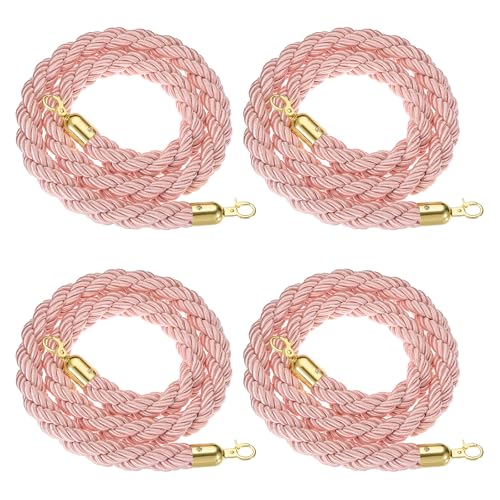 Corde de barrière rose pour guider le public avec élégance et sécuriser les accès