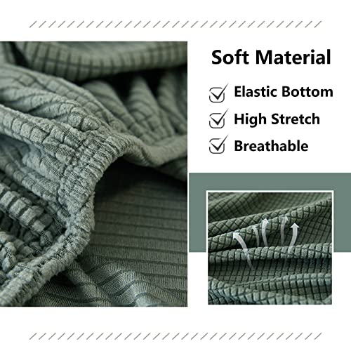 Wear-Resistant Universal Sofa Cover, Stretch Couch Cushion Slipcovers Replacement, Anti-Slip L Shape Sofa Covers, Chaise Lounge Slipcover Jacquard Fabric (Dark Grey,Chaise Cover) #TOP4