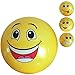 Produktbild 2 Stück PVC Ball Smiley 20 cm, Fussball, Spielball, Fußball, Lachgesicht, Wasserball, Beachball, Strandball