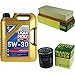 Produktbild QR-PARTS 69361527 Filter Set Inspektionspaket 5 Liter Liqui Moly Motoröl Longlife III 5W-30 MANN-FILTER Luftfilter Ölfilter