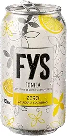 Kit 12 Latas FYS 350ml - ÁGUA TÔNICA OU REFRIGERANTE ZERO (350ml, 12x Água Tônica Zero)