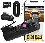 BlackVue Elite 9-2CH 64GB Dash Cam - 4K+2K Dash Cam Front and Rear, Dual HDR STARVIS 2, Power Saving Parking Mode, Free Hardwire & SD Card, Supports up to 1TB, Wi-Fi, GPS, Night Vision, App Dashcam