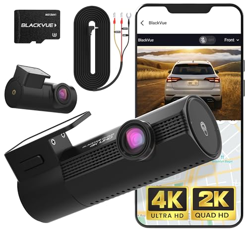 BlackVue Elite 9-2CH 64GB Dash Cam - 4K+2K Dash Cam Front and Rear, Dual HDR STARVIS 2, Power Saving Parking Mode, Free Hardwire & SD Card, Supports up to 1TB, Wi-Fi, GPS, Night Vision, App Dashcam