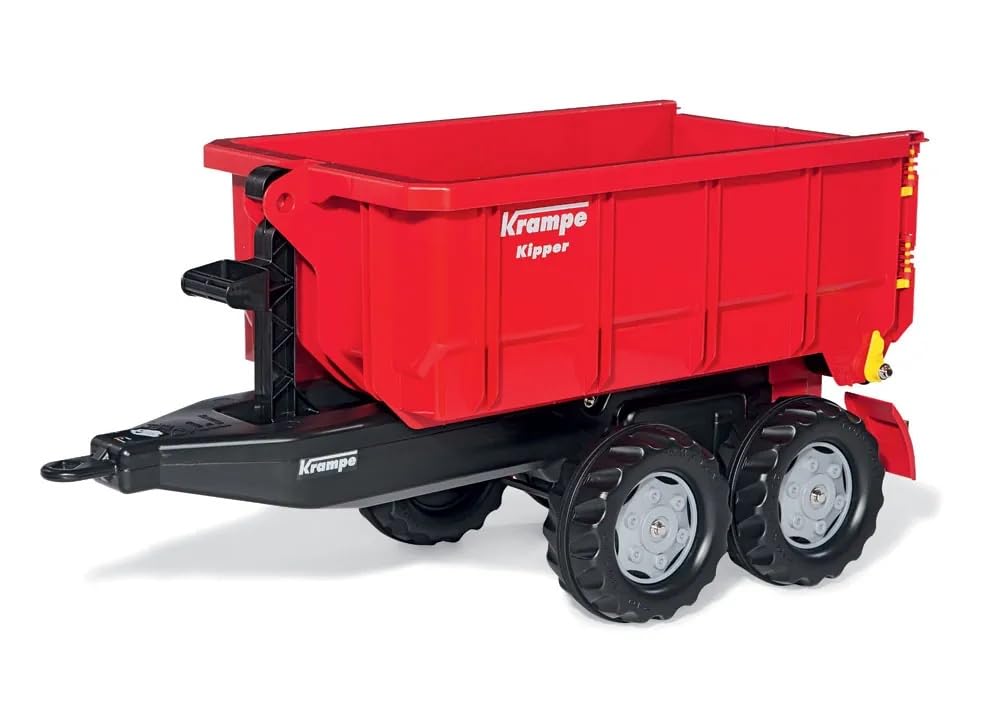 Rolly Toys 12 322 3 Toys rollyContainer Krampe (Ribaltabile con Ribaltabile, rimorchio a Due Assi, per Bambini da 44265 Anni), 123223, Rosso