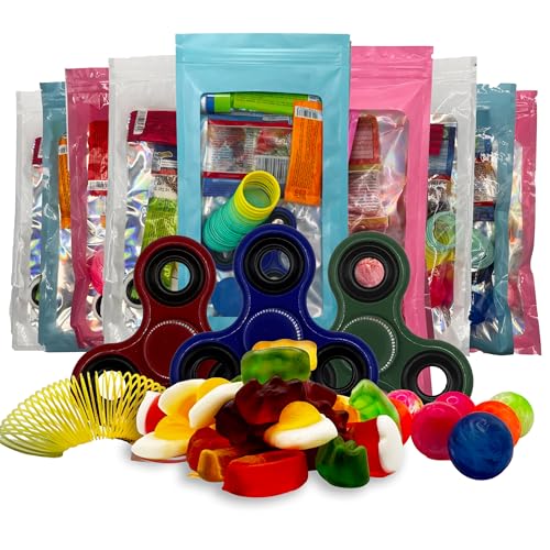 10PCS Pre Filled Party Favours - Party Bag Fillers for Kids Boys Party Bag Filler & Girls Party Bags with Toys Sweets & More Pass The Parcel Prizes Party Accessories & Birthday Decorations