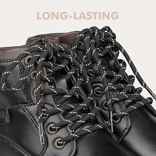 Image of Stepace 2 Pairs Round Heavy Duty Boot Laces for Hiking and Work Boots