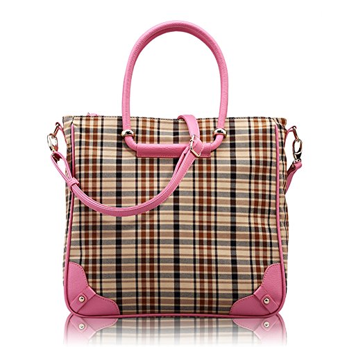 Sac à bandoulière en toile et tote bag écossais pour mode décontractée au quotidien