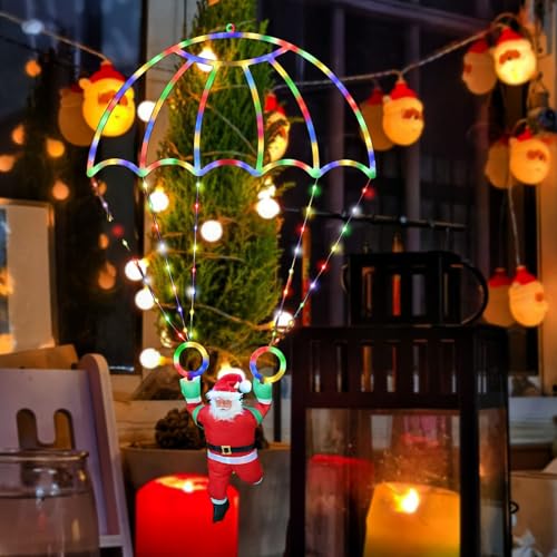 Guirlande lumineuse de décoration de Père Noël pour toit et façade