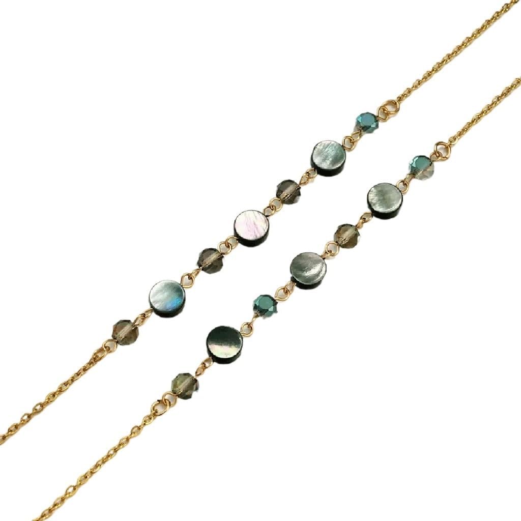 Anti Drop Decorative Beaded Eyewear Rope Eyewear Chain Hanging Neck(D)