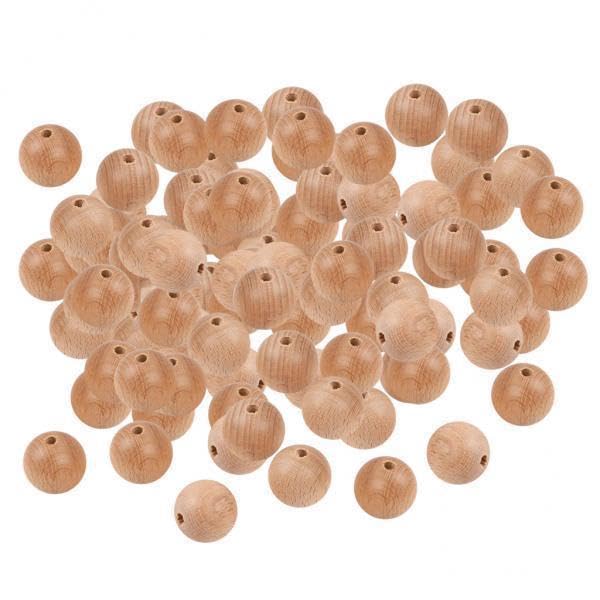 SNAPPSY 2x100Pcs Wooden Round Beads 8mm-picture-39