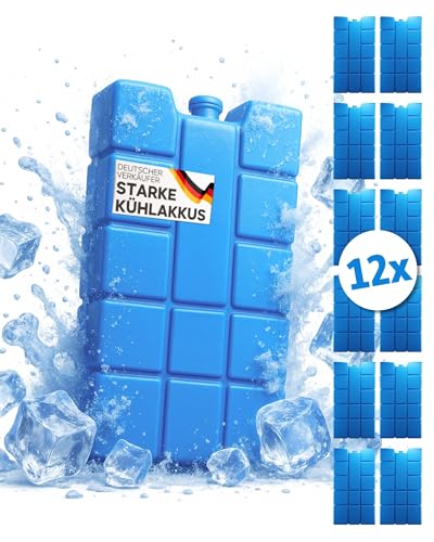 6er Set Kühlakku mit je 200 ml | 6 Blaue Kühlelemente für Klimageräte oder Kühlbox ✪ - 2
