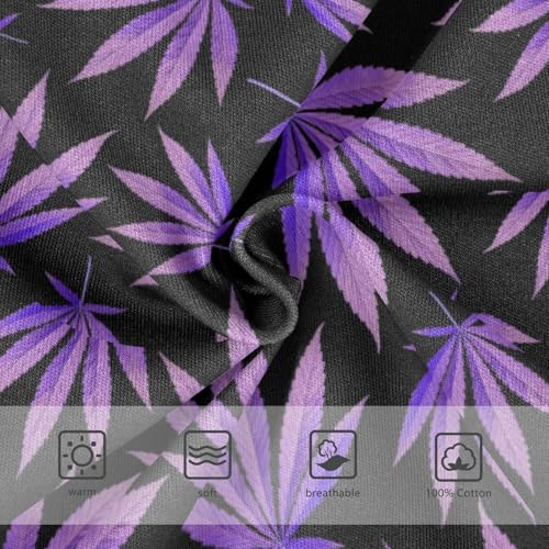 Boys' Exclusive Briefs Toddler Underwear 95% Combed Cotton Boxerbriefs 2T Purple Leaf Pattern 413