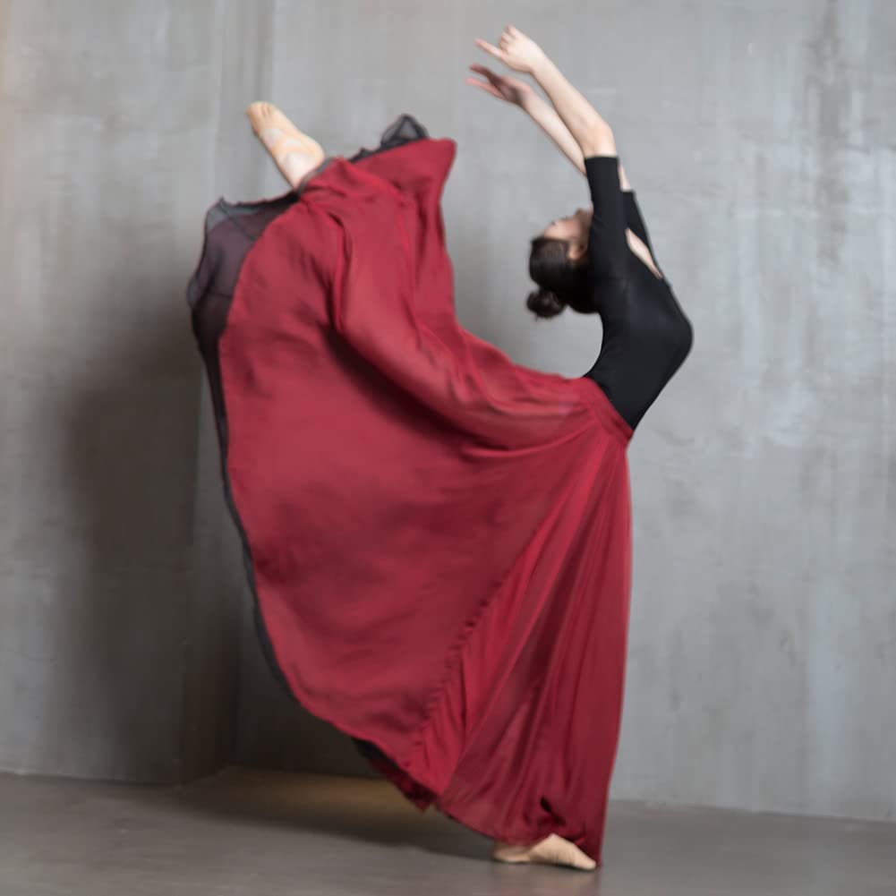 ROYAL SMEELA Jupe Longue Flamenco Jupe de Danse du Ventre Femme Jupes Danse du Ventre pour Femme Jupe Danse Orientale Jupe Flamenco Jupe Danse Ventre Sexy Costume de Danse du Ventre Jupe de Flamenco