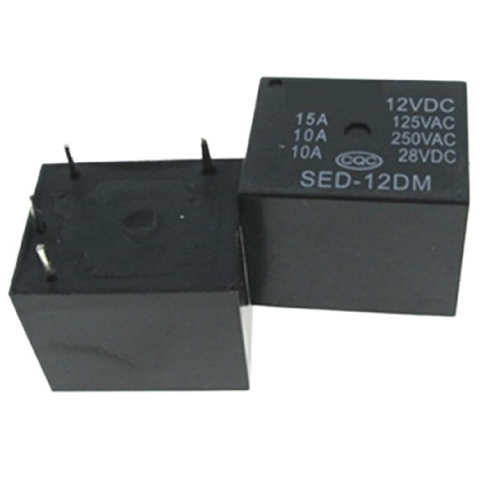 Relais 12V SED-12DM 15A à 4 broches pour circuits électroniques