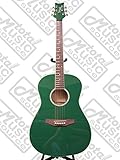 Daisy Rock Debutante Serenade Parlor Acoustic Guitar, Glorious Green