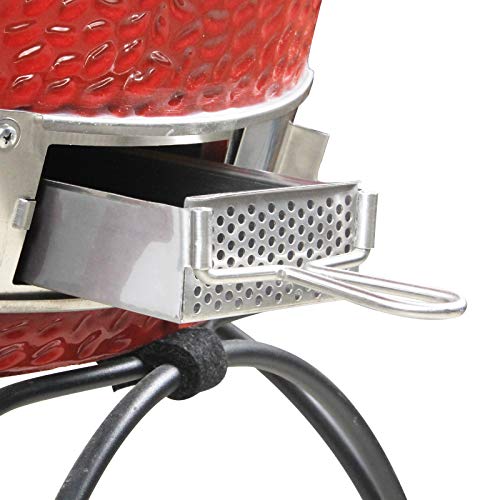 VANKEY Ash Tool Slid Out Ash Drawer Removable Ash Catcher for Kamado Joe Classic Series Kamado Ceramics Ash Tool Parts Kamado ash Clean Accessories