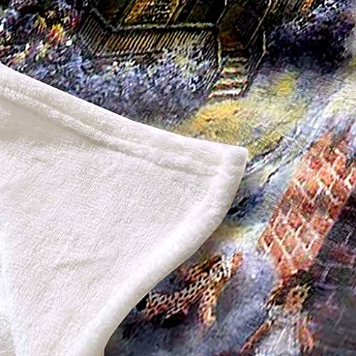 Couverture sofa 3D Noël en microfibre douce pour lit
