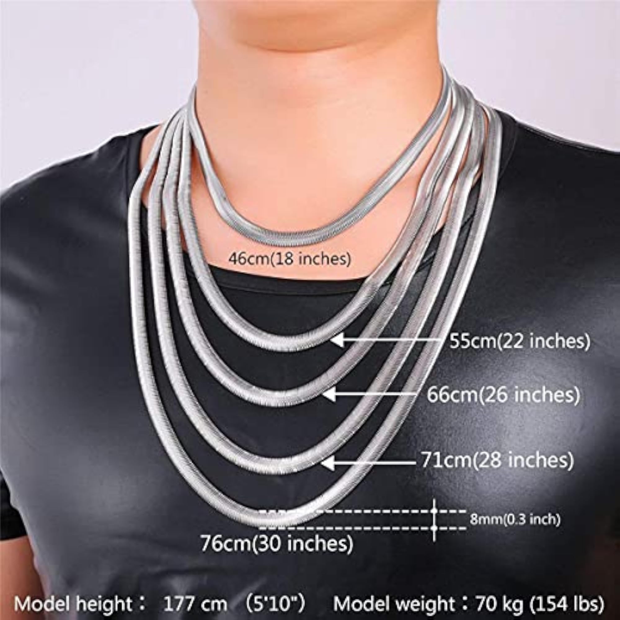 Stylish 1g Gold Stainless Steel Chain for Men