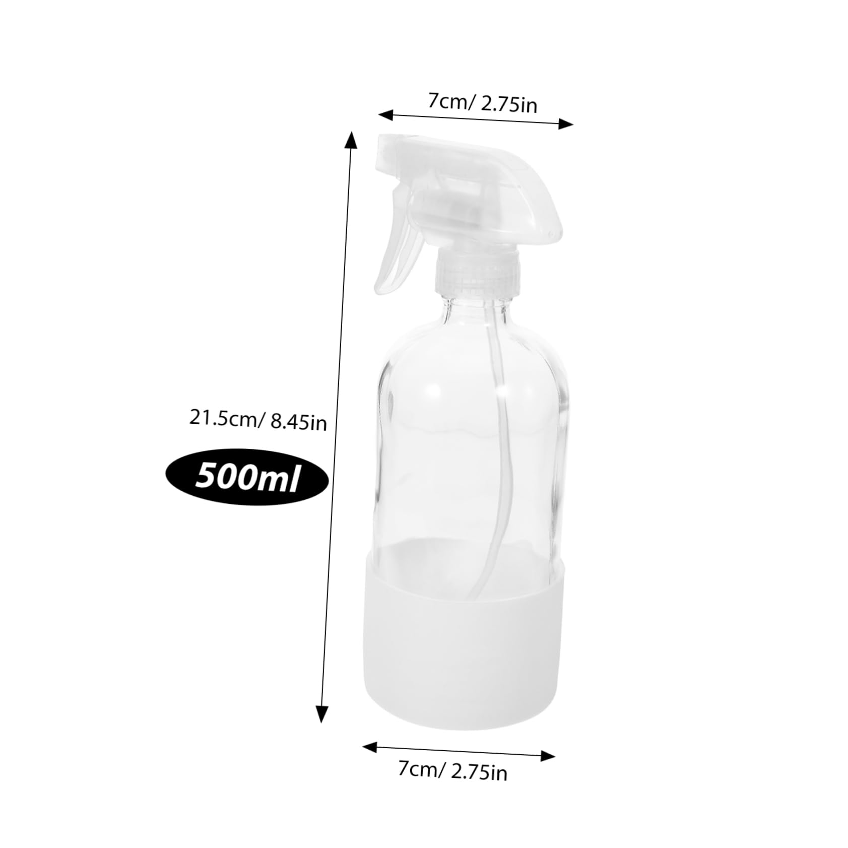 Alipis 2pièces Vaporisateurs Eau Vides Réutilisables Avec Manchon De Protection Pour Arrosage De Plantes Ou Coiffure