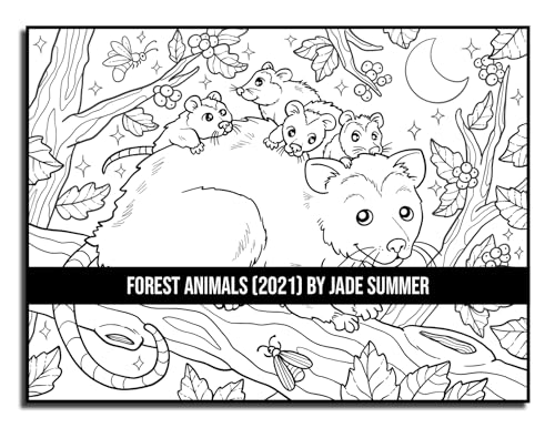 Forest Animals: An Adult Coloring Book with 50 Adorable Images of Woodland Creatures, Beautiful Flowers, Nature Scenes, and More! - Image 33