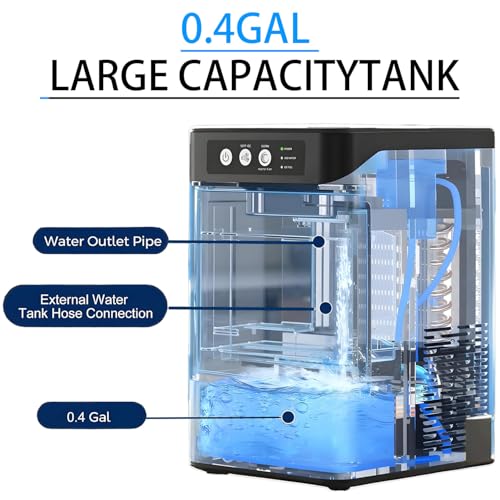 Máquina de Hielo Nugget de Mostrador 38 lbs/24h miniatura 4