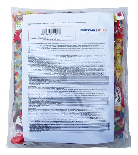 CAPTAIN PLAY, Süßigkeiten – Mix 210-teilig mit Konfetti, zur Füllung einer Pinata, 1er Pack (1 x 988g)
