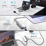 Laptop Docking Station, WAVLINK 10-in-1 USB C Docking Station Dual HDMI 4K@60Hz, USB A/C 3.0, SD/TF, 100W PD in, Gigabit Ethernet, Audio for Dell/HP/Lenovo,Windows Systerm Computer Only