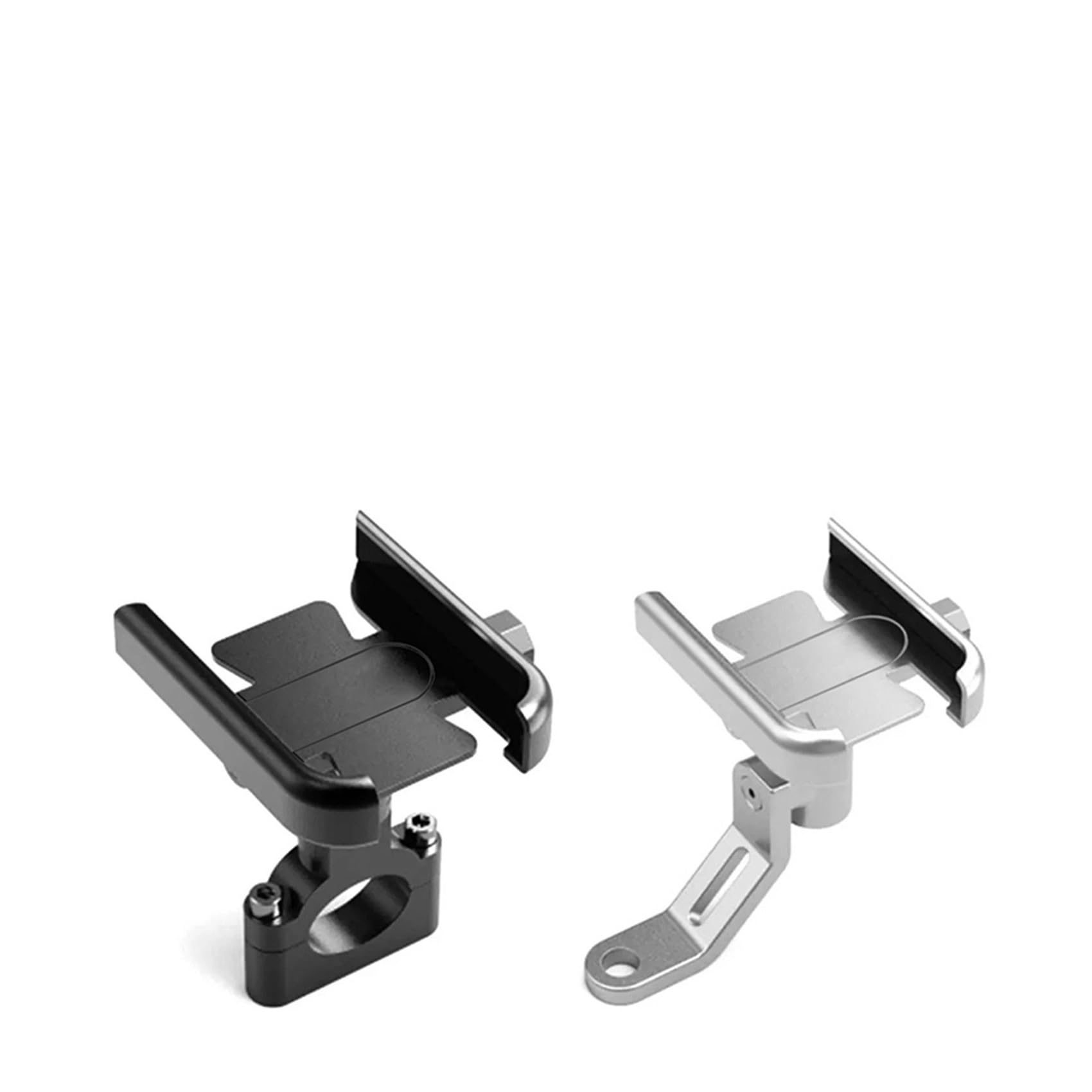 Support de téléphone de vélo de Moto Support GPS Support de téléphone Portable Support de Guidon réglable Support de téléphone de vélo Support de Cyclisme antidérapant(Silver - A)