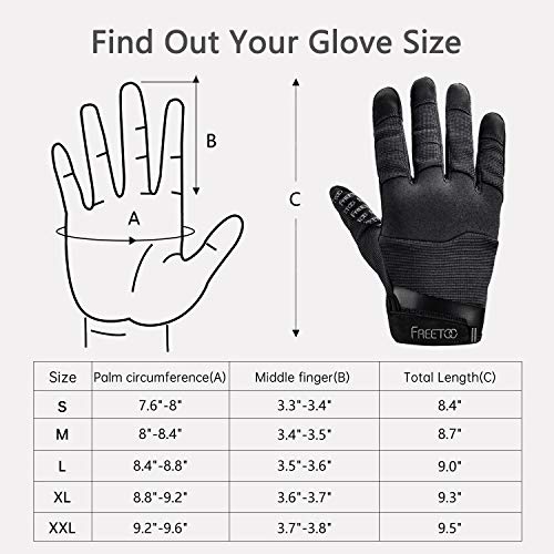 Freetoo Touch Screen Tactical Gloves Men Shooting Gloves Dexterou Anti Grip Military Gloves For Hunting Driving Airsoft Anti Vibration Gloves-M #TOP6