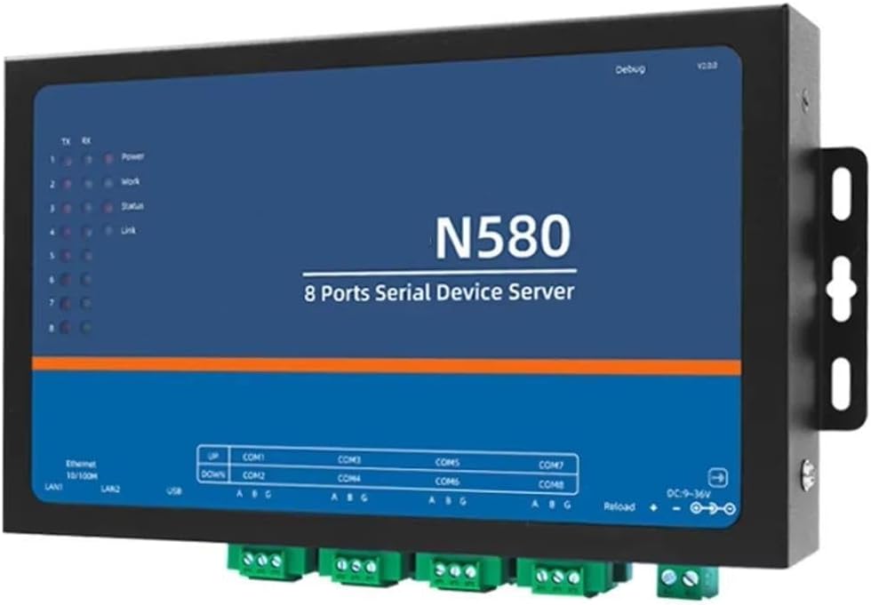 8‑Port RS485 to Ethernet Serial Server