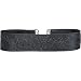 Twilight's Fancy 1" Black Satin Floral Jacquard Ribbon Choker Necklace -- Size Large