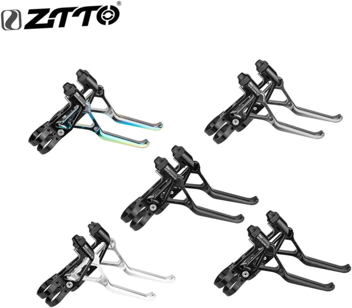 Bike Brake Lever Pair CNC Aluminum Alloy Ultralight Black Hand Brake Handle for Cycling Parts and Components