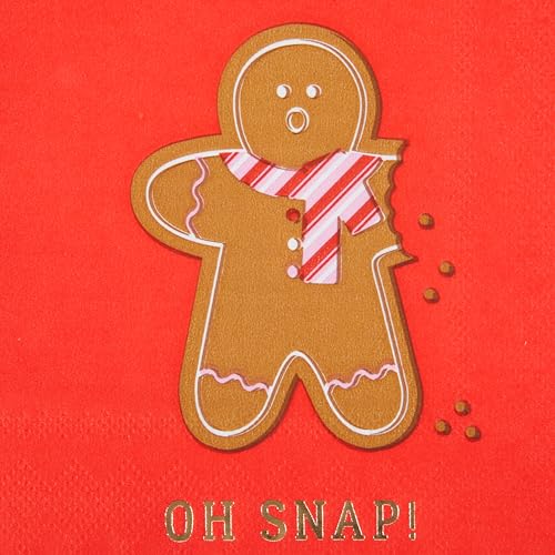 Servilletas C.R. Gibson Holiday Gingerbread 20 Unidades 5" miniatura 5