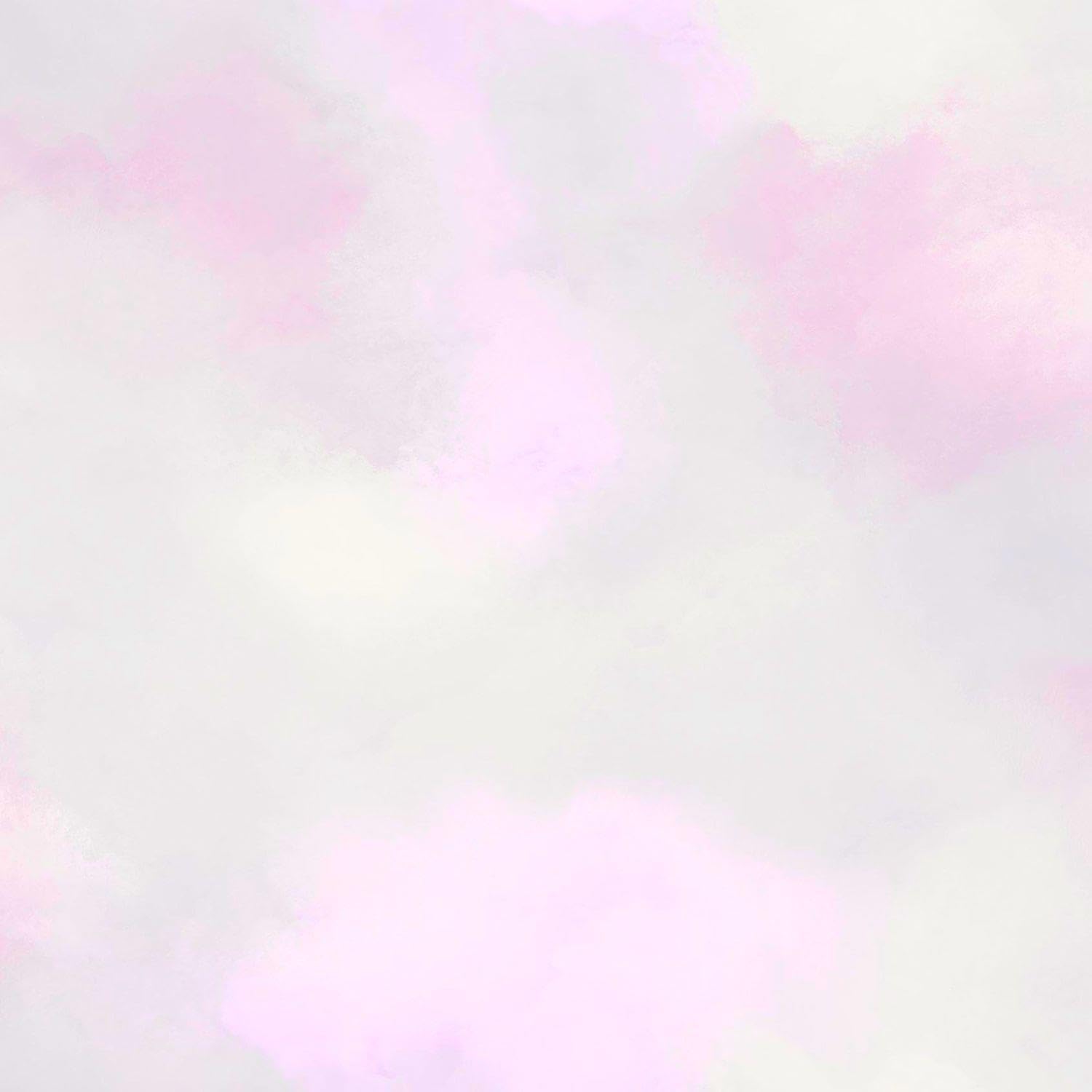 Yöl Beige Pink Fluffy Clouds Wallpaper - Cream Pale Pastel Pink - Bedroom Nursery - Delicate Washable - Paste The Wall