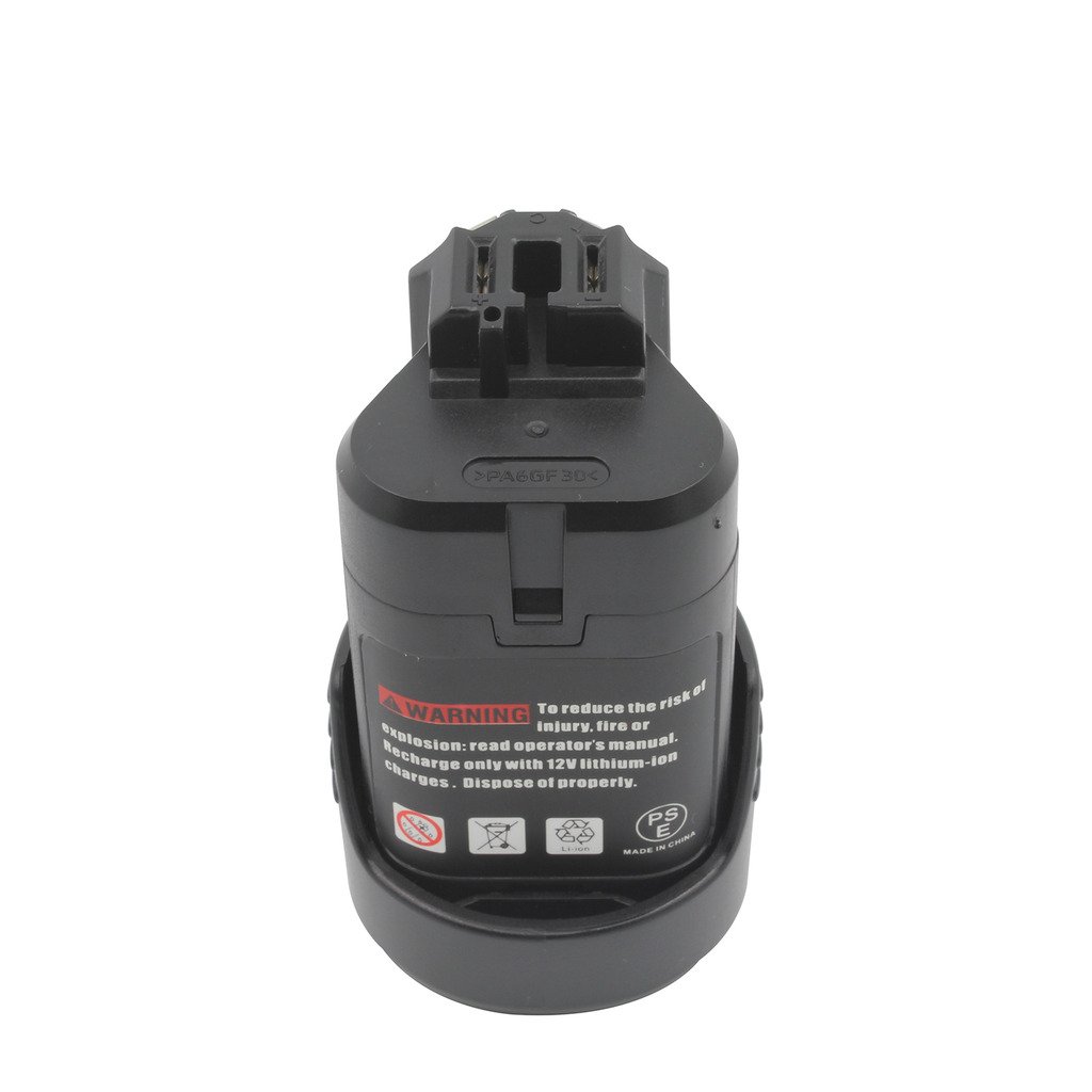 KINSUN 2-Pack Reemplazo Herramienta Eléctrica Batería 10.8V 1.5Ah Li-Ion para Taladro Inalambrico Destornillador 2 607 336 013 2 607 336 014 BAT411 BAT411A BAT412A GDR 10.8-LI GMF 10.8 V-LI GSR