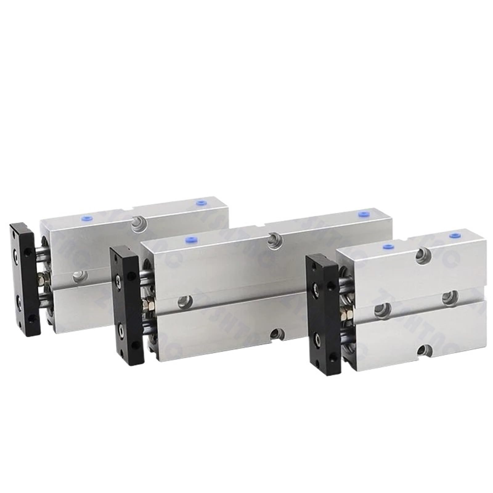 Cilindro doble vástago TN16 de aluminio que garantiza movimientos lineales de alta precisión
